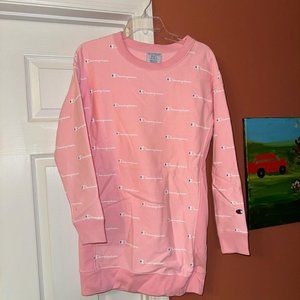 Pink Champion Reverse Weave Dress